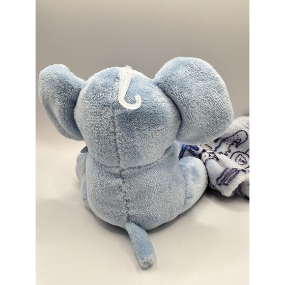 Little Beginnings Blue Elephant Plush Lovey Animals Security Blanket Baby Lovie - Picture 7 of 13